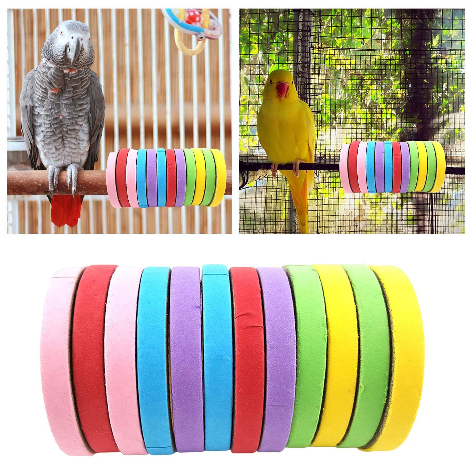 Chew Grinding Small Animal Play Chew Toys for Birds Parrot Chewing Toy Wooden Rings for Chewing Teeth Grinding Bird Products жёлтый