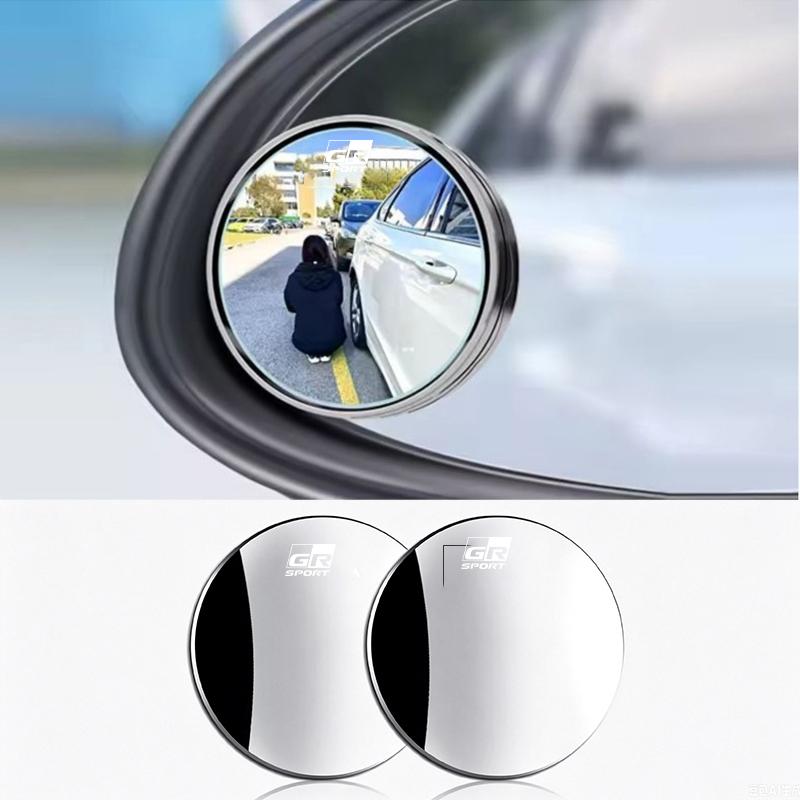Car Reversing Small Round Mirror Blind Area Auxiliary Mirrors Stickers For Toyota Hilux Aygo Yaris Ractis Corolla Camry Auris