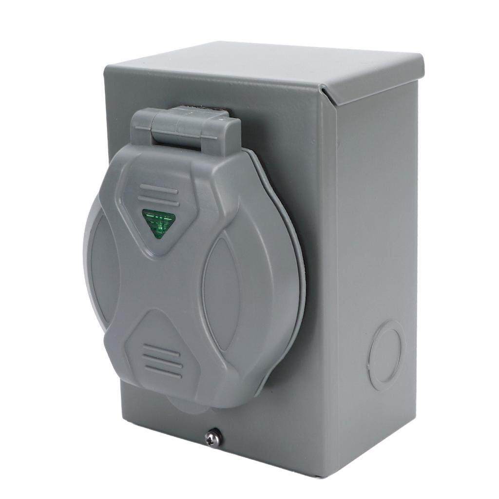50A Generator Power Inlet Box 12500W 125/250V Weatherproof NEMA 3R Generators Plug for Outdoor Use