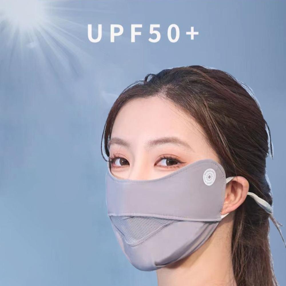 Anti-UV Suncreen Mask Adjustable Ice Silk Mask New Cycling Facemask  Four Seasons