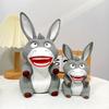 New Stress-relief Big Mouth Donkey Squishy Toy Creative Gift Tpr Material Grey