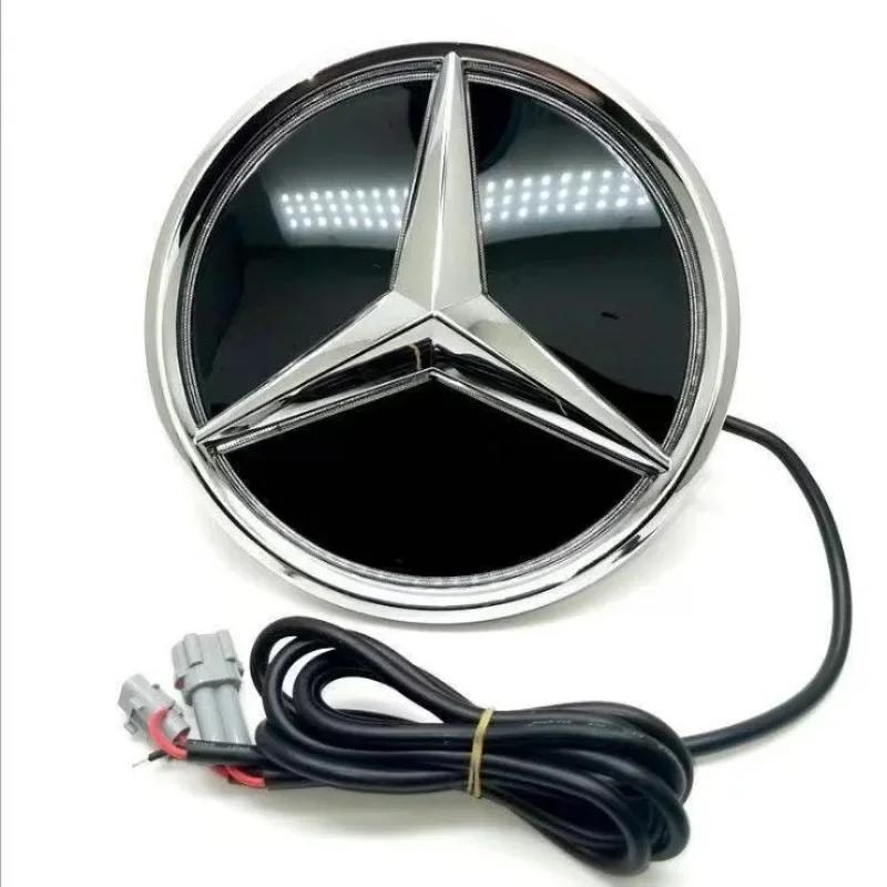 Car Grille Badge 3D  Front Emblem LED Lights  For Mercedes Benz W205 W212 W213 W204 ML W166 CLA C117 W176 W177 E  GLA GLC GLE