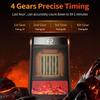 Hot Air Blower Electric Heater Heating Fans 3D Dynamic Flame PTC Fan Heater For Living Room Home 4-Gears Desktop Electric Heater