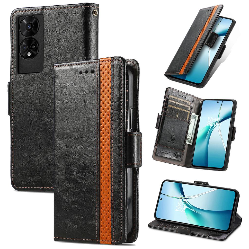 For TCL 50 5G Phone Cases CASENEO PU Leather Cover Stand with RFID Blocking Wallet