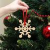 Handmade Wood Snowflakes Decorations For Festival DIY Crafts Customizable Holiday Homes Office Wall Display