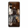 For Redmi Note 13 pro Case Pink Phone Case Fashion Silicone TPU Soft Back Cover Redmi Note 13 Pro Flower Capa 6.67" Cats Coque