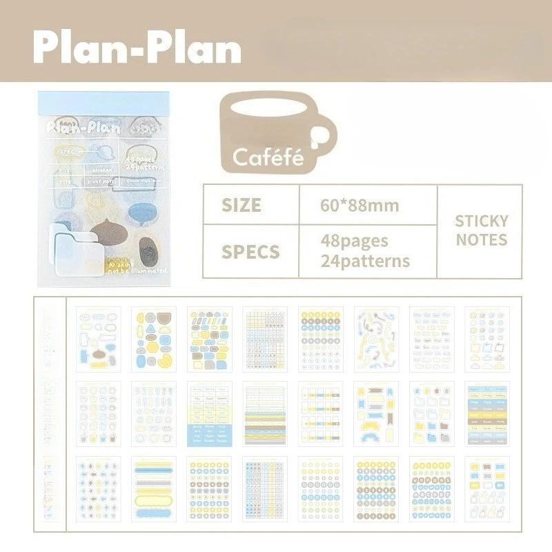 Multi-functional Sticky Index Tabs Set  Color Coding Notes for Books Documents,Reusable Page Markers for Student Study Office