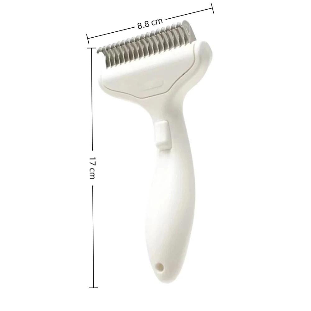 Push-button Type Cat Dog Dematting Comb Stainless Steel Pet Hair Remover Brush  Pet Accessories