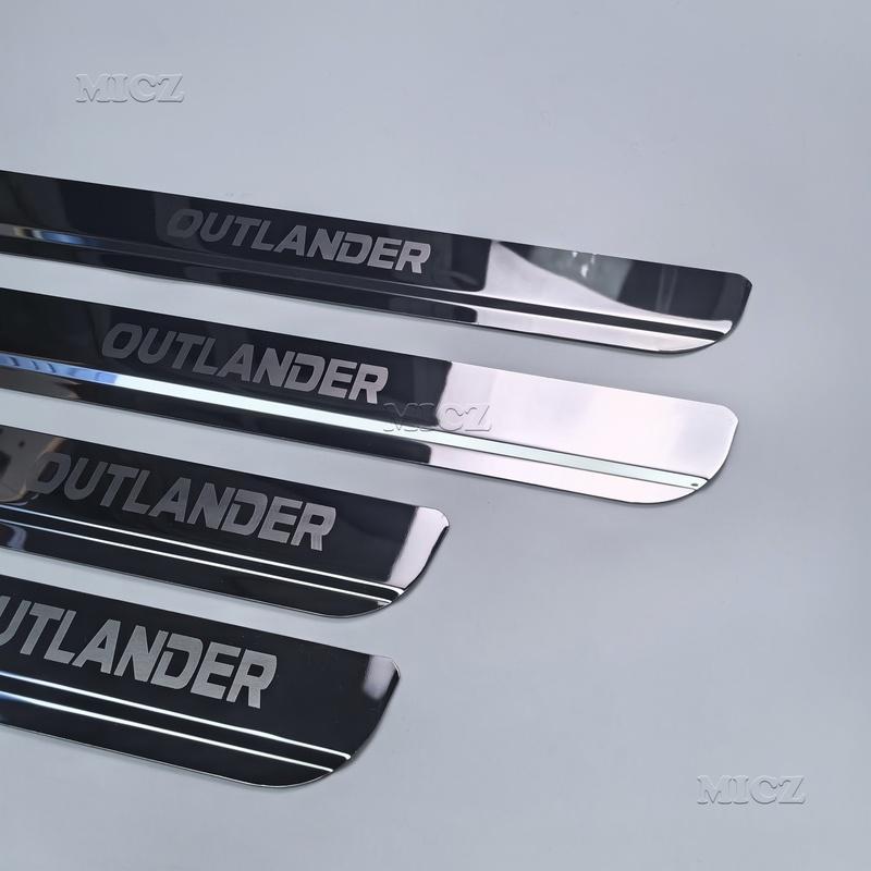 For Mitsubishi Outlander Car Accessories Stainless Steel Door Sill Scuff Plate Door Sill Protector 2013 2014 2015 2016 -