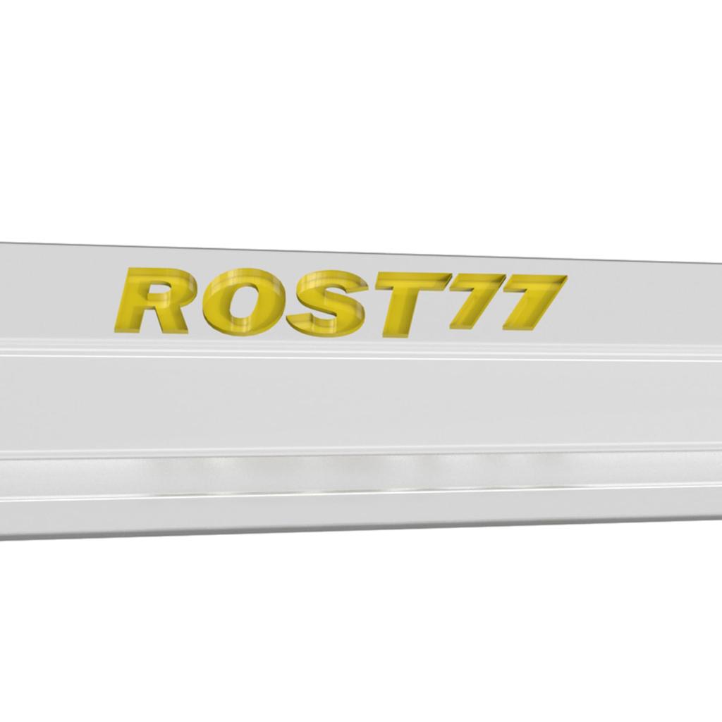 CUESOUL ROST 77 Transparent Set of Clear Flights with Yellow Size Small One-Piece Flights, Standard, 3, Logo, (CS-77-XB11T1-S)