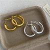 Elegant French-Style Polka Dot Silver Needle Ear Cuffs - Fashionable and Versatile Earrings for Women