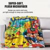 Pokémon Anime Flannel Blanket Pikachu Ash Ketchum Print Soft Warm Throw Sofa Bed Cover Cozy Nap Cape Gift for Kids Adults Fans