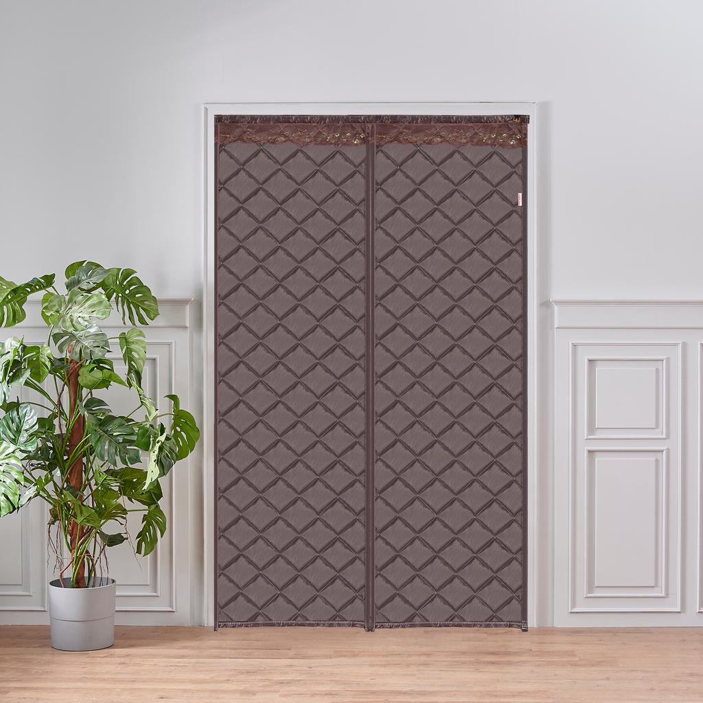 Magnetic Thermal Insulated Door Curtain for Winter Waterproof Door Screen Oxford Cloth Thicken Cotton Door Cover Door Insulation