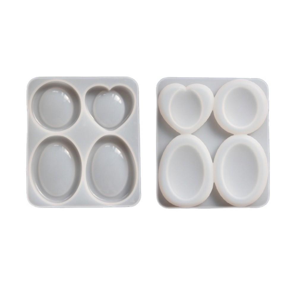 Oval Shape Stress Relief Mold Four Designs Resin Silicone Mold Stone Resin Mold Fidget Toy