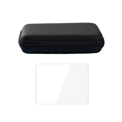 Large Capacity Storage Organizers Box & Clear Tempered Film for BOYHOM R36H Gaming Console Carrying Bag Shockproof Case