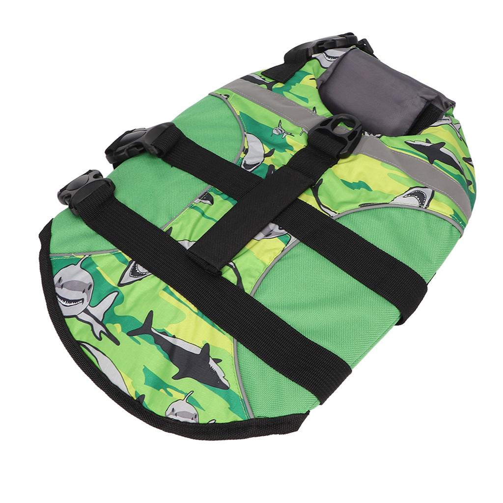 Pies Kamizelka Ratunkowa Regulowana Odblaskowa Pływająca Kamizelka do Pływania dla Psa z Mocnym Uchwytem do Pływania Łodzią