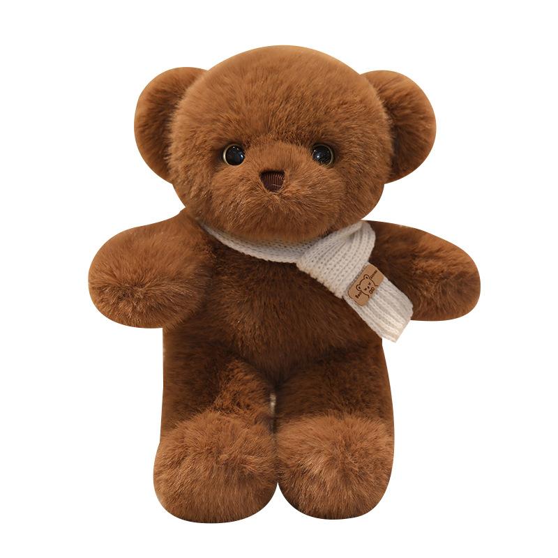 Scarf Bear Plush Toy Doll Couple Teddy Bear Doll Child Sleeping Accompany Toy Wedding Shower