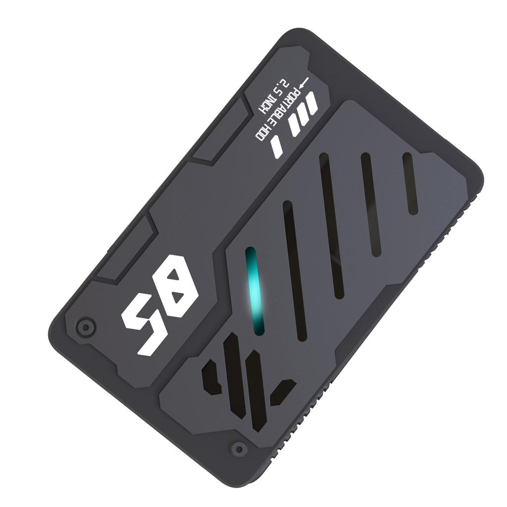 2,5-tommers USB3.0 bærbar ekstern harddisk med pustelys, mekanisk type, rask overføringshastighet