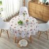 Pvc Hotel Waterproof And Oil -Proof Round Tablecloth Plastic Round Tablecloth Disposable Anti -Scalding Large Round Tablecloth