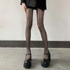 Calze Nere Sexy in Seta con Gambe a Gamberetto Davanti e Dietro, Calze con Fondo Incrociato, Sottili e Ultra-sottili