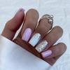 European & American Solid Taro Purple Manicure Tips: Gentle, Girly, Pure Aesthetic, Versatile Wearable Nails