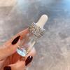 Elegant Diamond-Studded Glass Dropper Bottle - Portable, Multifunctional Essence & Perfume Container