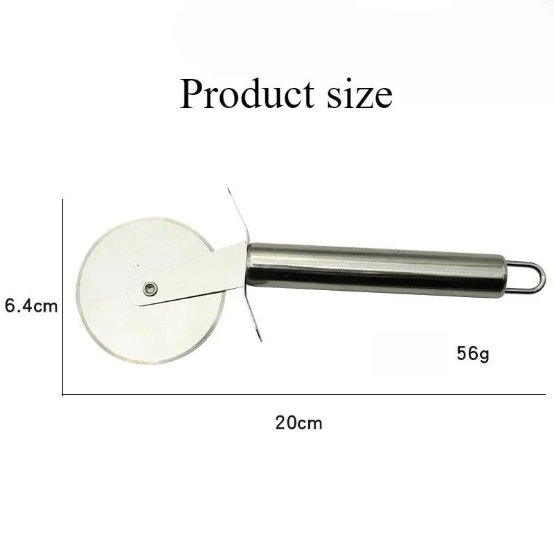 Stainless Steel Pizza Wheel Cutter Ideal Pizza Wheel Scissors Pizza Pie Waffle Dough Biscuit Kitchen Accessories Gadgets