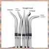 2025 Trend 5PCS Long Needle Nose Pliers Set 25/45/90-Degree Angle, Straight,Curved Pliers,O-Shape Clamp Long Nose Pliers