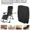 Outdoor Folding Chair Oxford Cloth Cover Waterproof Patio Furniture Dust Cover, 97x34x110cm