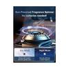 Solar Car Air Freshener, UFO Solar Automatic Rotating Diffuser