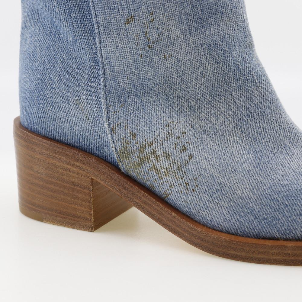 Chanel Krótkie botki botki G30181 denim Damskie Używane