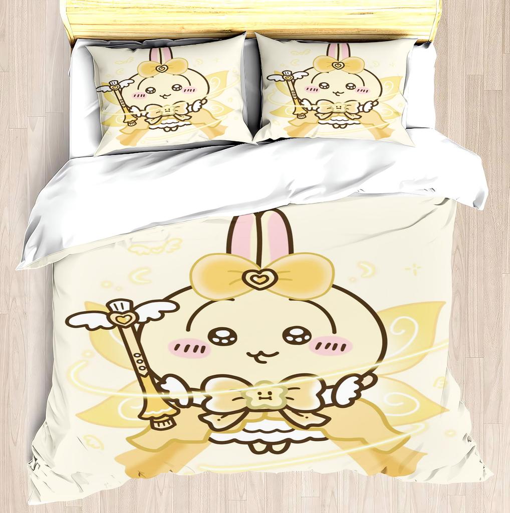 CHIIKAWA Sada povlaků na peřinu Miniso-Moderní potisk Domov Dětský pokoj Společná značka Periferie Matrace Lůžkoviny Sada 3 kusy