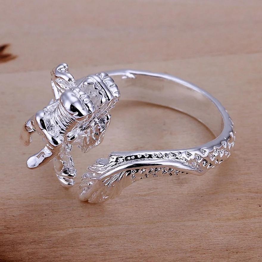 fashion charm   Copper Rings dragon design Jewelry pretty for men Women lady Holiday gifts