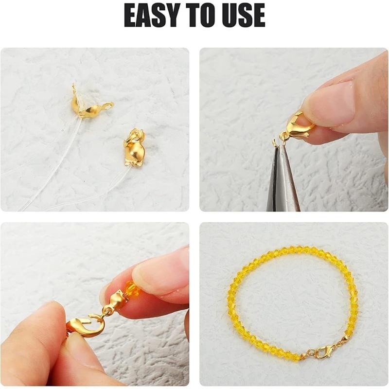 Set of 450 Lobster Claw Clasps Jump Rings Connectors Alloy Material Jewelry Making Tools Suitable for DIY Jewelry Making