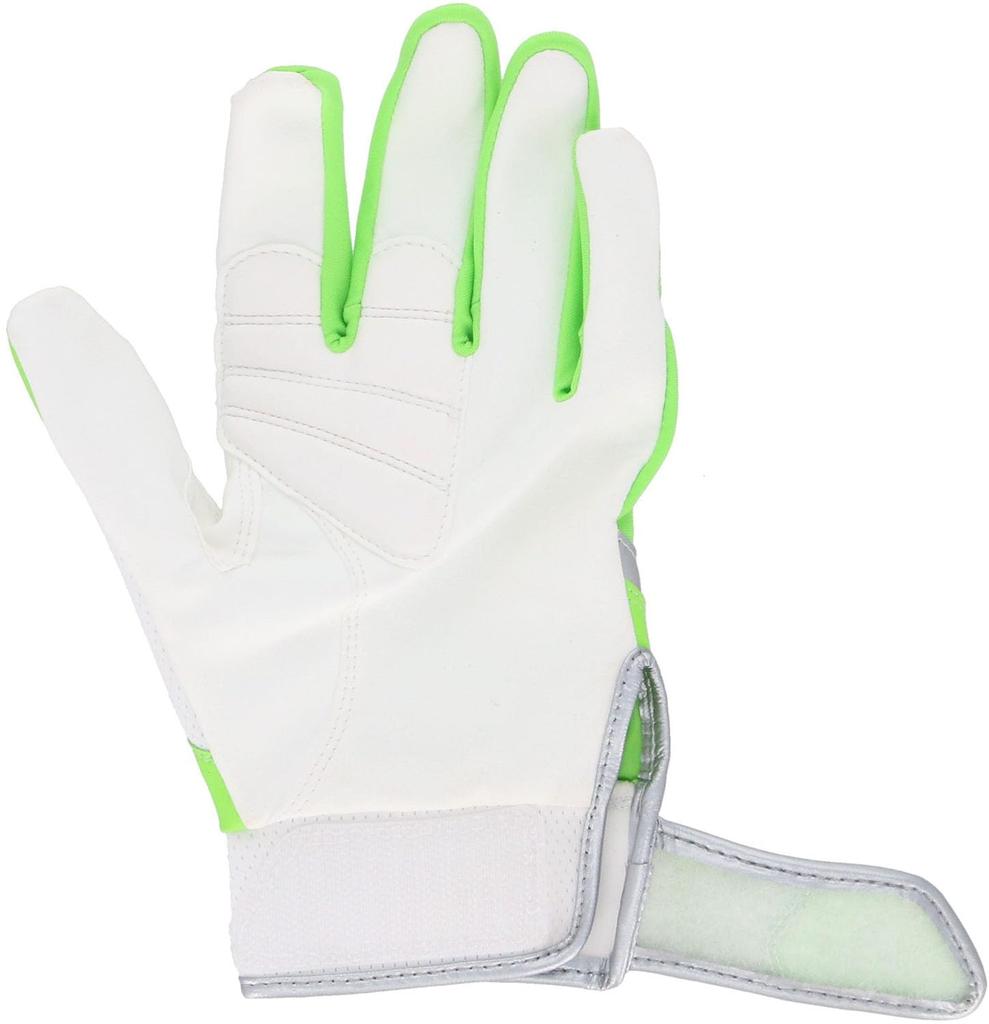 adidas Baseball Fielding Size Lime x White LHM LBG604 Gloves, 51, (4211)