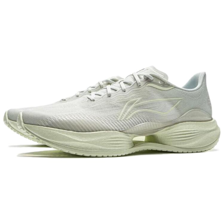 Li Ning Ultra Light 22 Racing Leichte Dämpfende Laufschuhe Damen Sneaker Hellgrau ARBV002-52