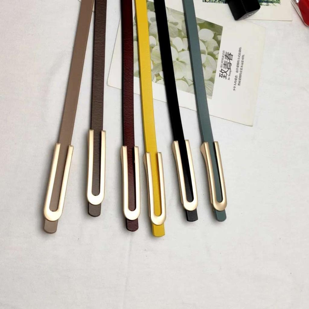 Vier Jahreszeiten Verfügbar Neuer Feiner Leder Damen Gürtel Schlicht Und Vielseitig Eleganter Ledergürtel Zu Kleid Und Rock Damenstil