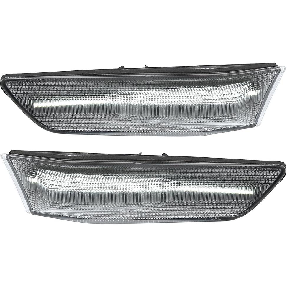 

Car LED Side Marker Repeater 6000K Turn Signal Light 26185-AL520 for Infiniti G35 2003-2006 Plastic Clear Lens White Light (Set of 2) чистый