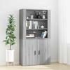 Hohes Buffet - Maison Exclusive - Sonoma - Grau - Holzwerkstoff