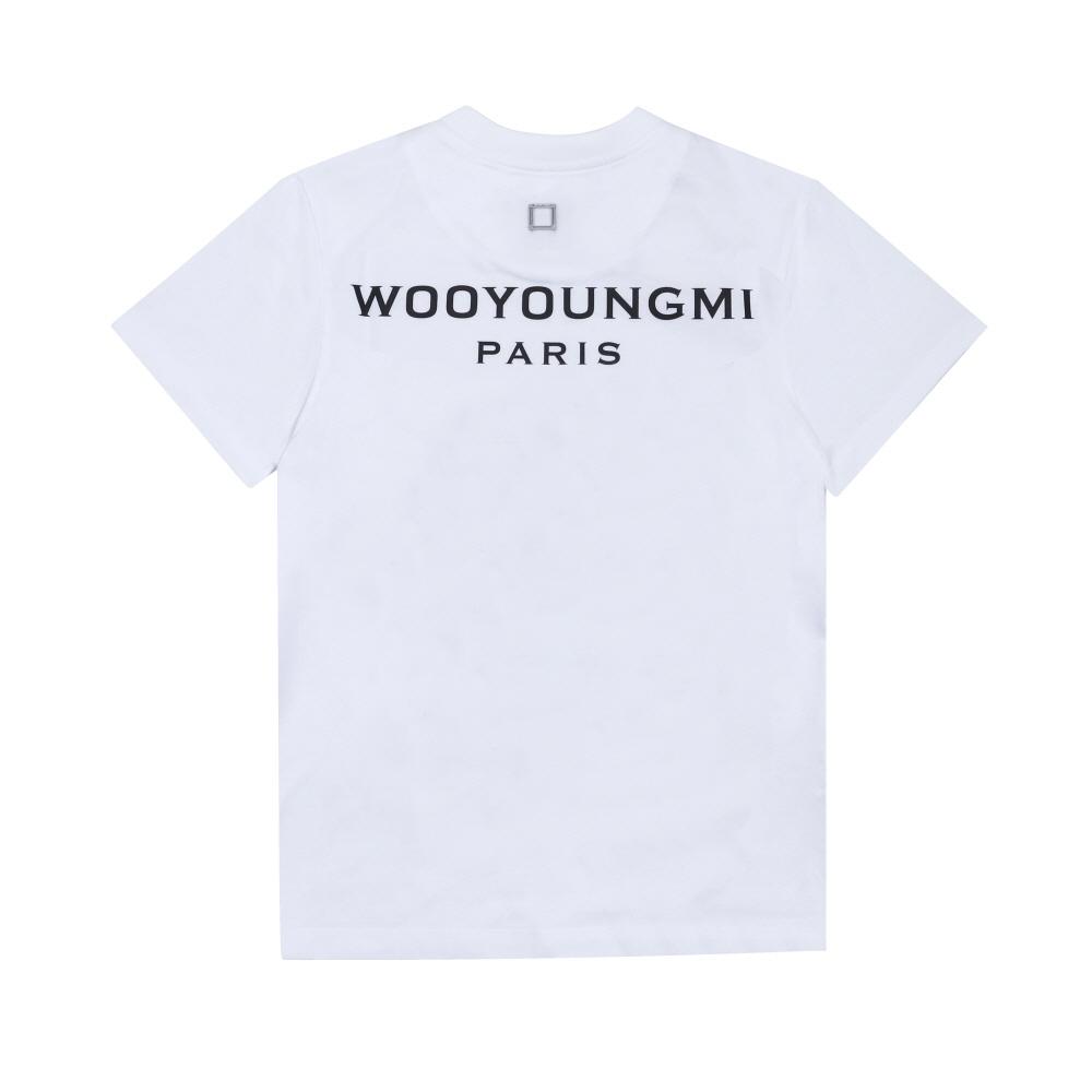 

Wooyoungmi WhiTe Logo Men S T ShirT w251TS07 701w W251TS07 701W (48)