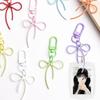 1PC DIY Creativity Alloy Decoration Bow Keychain Keychain Marker Lobster Buckle Design Pendant Gift Party
