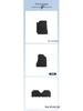 Velour Nylon Floor Mats Set for Rear Seats of 2017-20 LHD Beijing Hyundai Yue Dong
