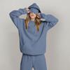 Unisex Hooded Sweatshirt With Built-in Eye Mask, Casual Long Sleeved, Solid Color Sports Pullover, Loose Fit Sweatshirt