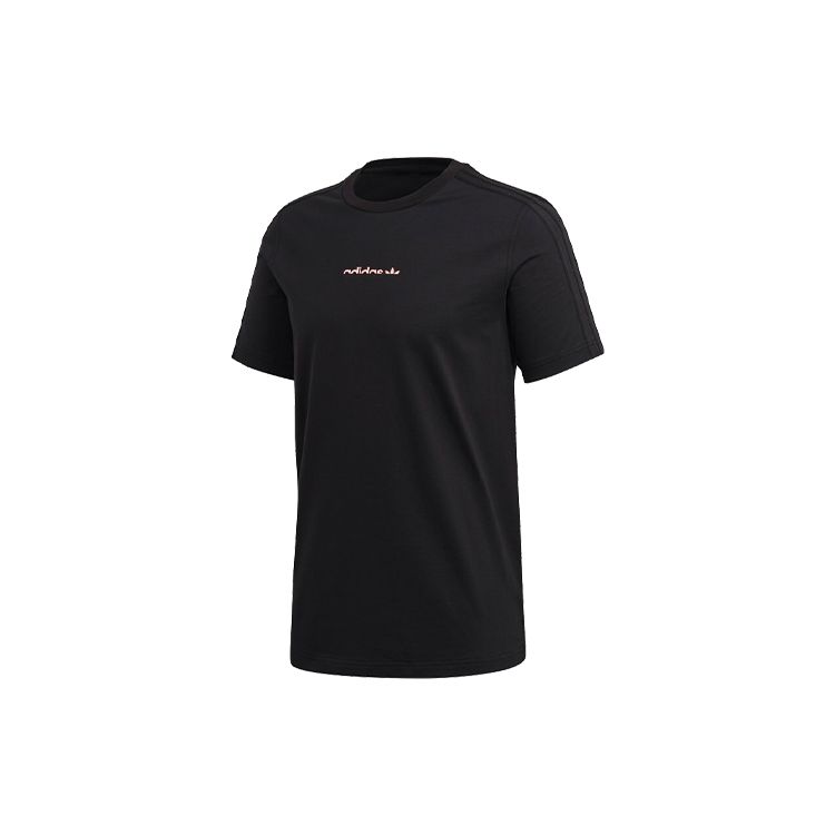 Adidas Originals Trefoil Eternal Flame Print Short Sleeve T-Shirt Men Tops Black GK5904