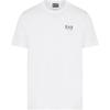 EA7 Cotton Fitted Crew Neck Training T-Shirt Men Tops Cream-White 7M000567-AF10375-M0003