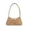 Strukturierte Nischentasche neue Damentasche einfarbig beliebte Crossbody-Schulter-Unterarm-Baguette-Tasche