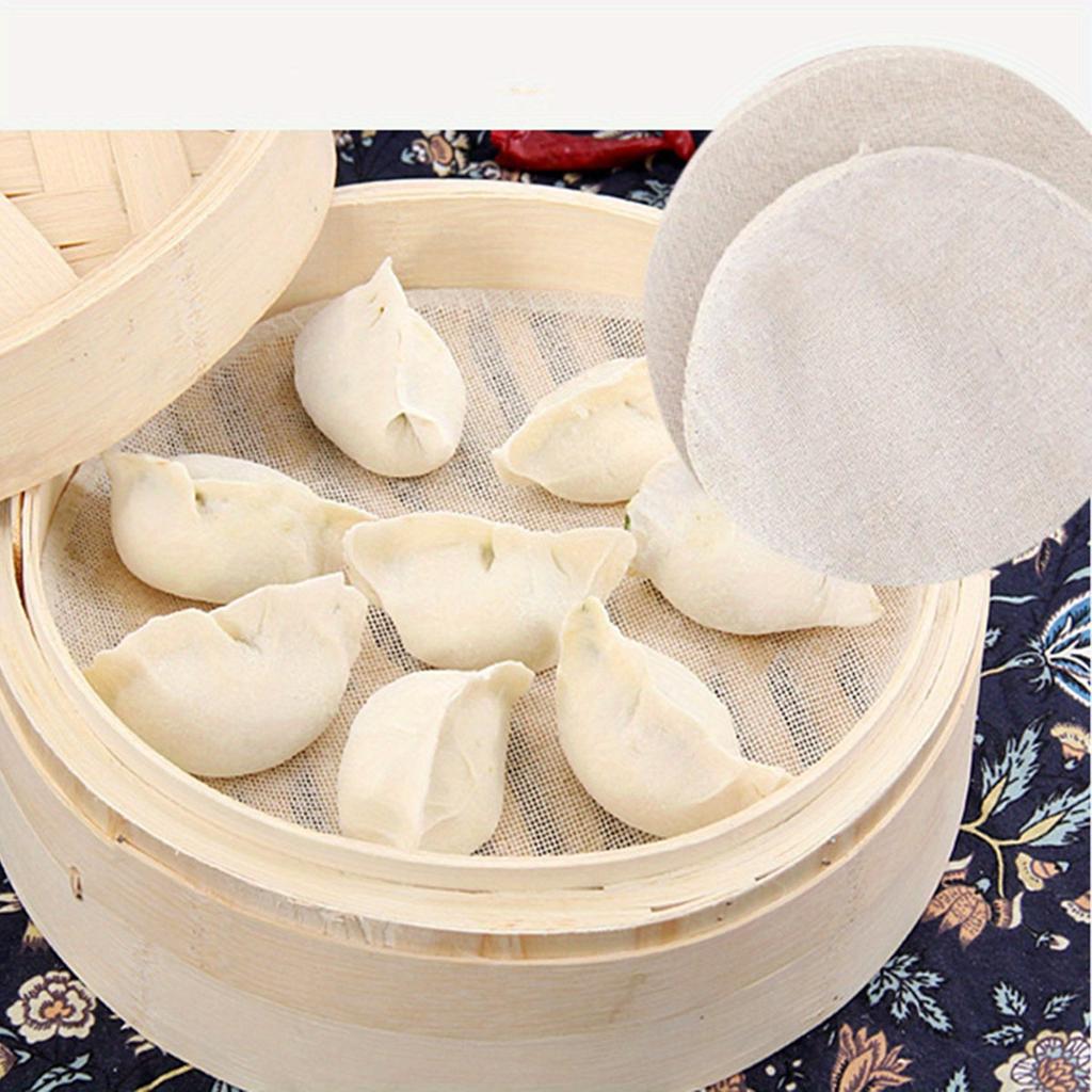 5Pcs Non Stick Steamer Mat, Mantou Mat, Cotton Gauze For Food, Kitchen Cage Cloth