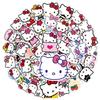 Hello Kitty Cat Sticker Set: 50 Sheets for Decorating Notebooks, Water Cups, Luggage, Mobile Phones - Perfect DIY Children's Gift