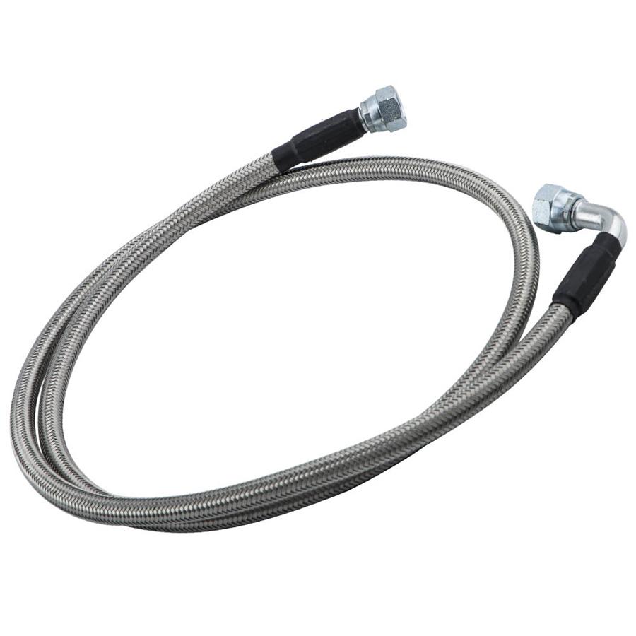52" Length SS Braided Transmission Cooler Hose Lines For TH350 700R4 TH400