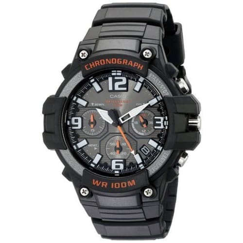 

Casio MCW-100H-1AV Black Chronograph Men s Watch (Overseas Model)